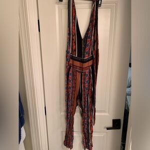 Free people patterned jumpsuit
